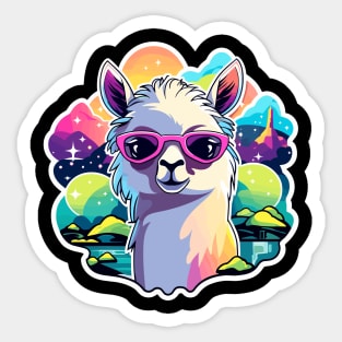 Llama Illustration Sticker